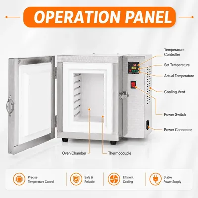 Produktbild von Schmuck Gießofen - 220V Schmelzofen für Gold und Silber - 1500W - Bis 800°C - Konstanttemperatur - Metall und Wachs schmelzen