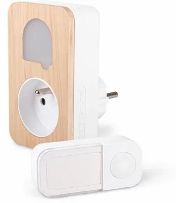 Image de Carillon sans fil et sans pile avec prise intégrée SONE + COSY, SCS SENTINEL