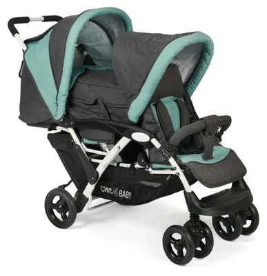 Produktbild von CHIC 4 BABY - Geschwisterwagen DUO mit Tragetasche und Regenschutz, Geschwisterk