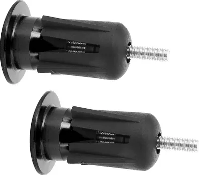 Obrázok produktu pre Tihebeyan zátky na konci tyče na bicykli zátky na rukoväti rukoväte zátky na rukoväti rukoväte. Časti rukovätí riadidiel bicykla, 0grips (ČIERNE)