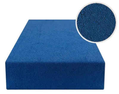 Obrázek produktu pro eStilex Prostěradlo s gumou 120x200 Froté modrá chrpa