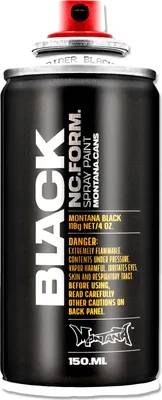 Produktbild von Montana Cans 53.7100 Sprühfarbe Black 150 ml 1 stk