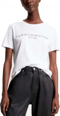 Zdjęcie produktu dla Tommy Hilfiger Reg Corp Logo C-nk Ss Biały