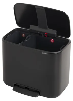 Produktbild von Brabantia Bo Treteimer schwarz, 11 + 23 L