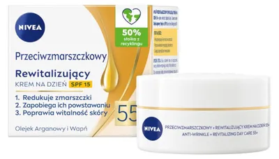 Produktbild von NIVEA LSF 15 Anti-Falten Revitalisierende Tagescreme 55+ 50 ml