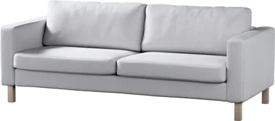 Produktbild von Dekoria Bezug für Karlstad Schlafsofa, hellgrau, Bezug für Karlstad 3-Sitzer ausklappbar