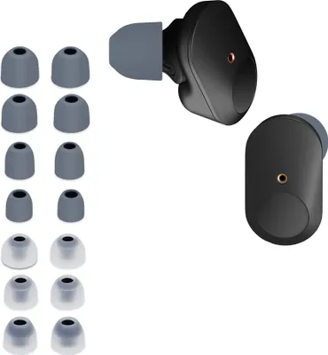 Produktbild von kwmobile 14x Ersatzpolster kompatibel mit Sony WF-1000XM3 / WF-1000XM4 / WF-1000XM5 - 4 Größen - Silikon Ersatz Ohrstöpsel In-Ear Kopfhörer - Polster