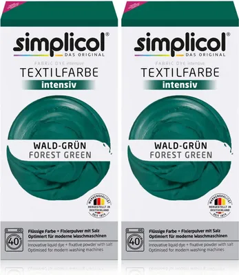 Produktbild von Simplicol Textilfarbe intensiv Wald-Grün - Einfaches Färben (2er Pack)