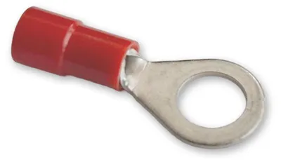 Produktbild von Ringkabelschuh isoliert rot 0,25-1,5mm² M6 Crimp | Impulse Innovation