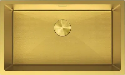 Produktbild von Mexen Trixo Spülbecken Edelstahl 1-Kammer 750 x 440 mm, golden HC - 6415751000-55HC