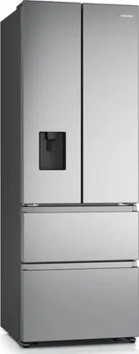 Produktbild von Hisense RF632N4WIE French Door Kühlkombination, 485 Liter, Super Freeze, Wasserspender, Edelstahl