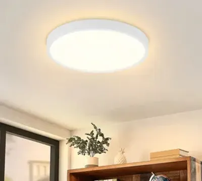 Produktbild von ZMH LED Deckenleuchte Weiß IP44 Wasserdicht Deckenlampe Flach 8W 3000K Warmweiß 17cm Klein Deckenbeleuchtung  für Badezimmer Küche Flur