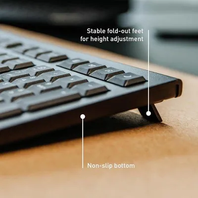 Productafbeelding van Draadloos AZERTY Toetsenbord met Numeriek Toetsenblok - Zwart - Stille Toetsaanslag