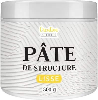 Image de Creative Deco Modeling Paste Pâte de Structure Lisse 500g - Pâte à Relief