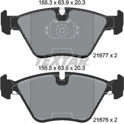 Zdjęcie produktu dla Klocki Hamulcowe Bmw Przód E39 -10/96