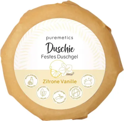 Produktbild von Duschie Festes Duschgel - Zitrone Vanille 60g