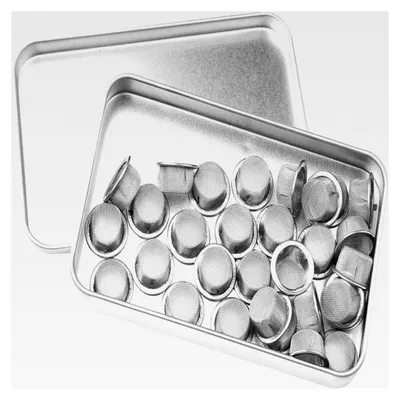 Produktbild von 30 Stück Edelstahlsiebe 0,5 Zoll Schüsselsiebe Filtersiebe Metallfilter