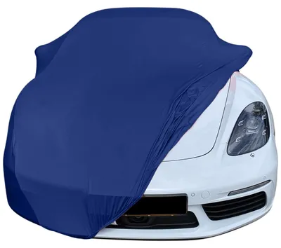 Image de Housse de voiture intérieure adaptée à Porsche Cayman (718) Bleu NEU Bâche de