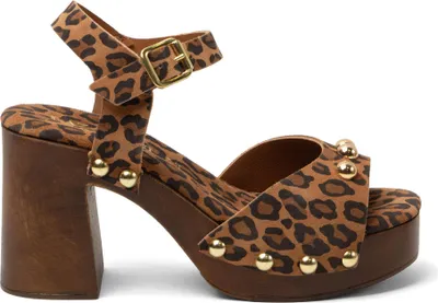 Produktbild von Lazamani Luisa Damen Wildleder-Clogs Leopard Größe 39