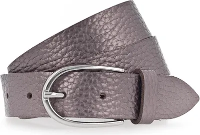 Produktbild von Vanzetti Leder Gürtel Glitter Radiance 30mm Metallic Belt W95 Silvergrey Metallic grau