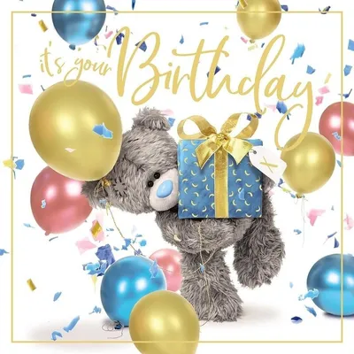 Produktbild von 3D-Hologramm-Karte „It's Your Birthday“ 152 x 152
