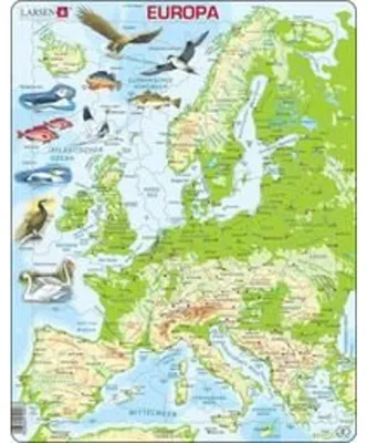 Produktbild von Larsen Rahmenpuzzle - Europa - 87 Teile