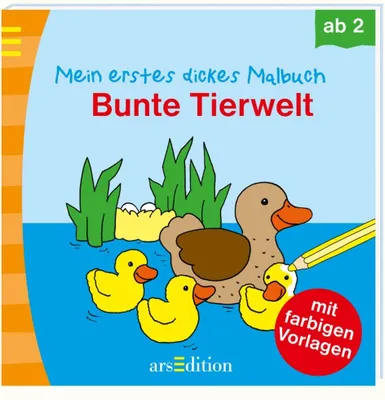 Produktbild von Mein erstes dickes Malbuch Bunte Tierwelt