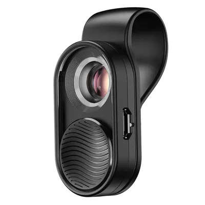 Image de Avizar, microscope pour smartphone (zoom 100x) avec anneau lumineux, couleur noire