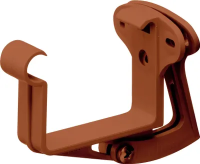 Produktbild von INEFA Stirnbretthalter justierbar, kastenrinne NW83 / 83mm, Braun Dachrinnenhalter Dachrinnenzubehör, einfache Montage,  Germany