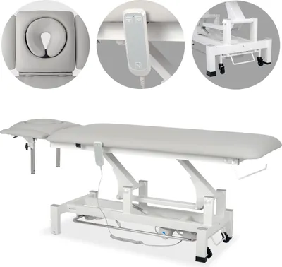 Produktbild von Habys Fortis 4 Ergo | Elektrische Behandlungsliege Therapieliege Massageliege | 4-Segmente | Handfernbedienung Steuerrahmen | 192 x 68 cm