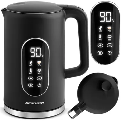 Obrázek produktu pro Elektrický konvice 1,7l Berdsen BD-712 černá-stříbrná