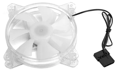 Obrázek produktu pro Počítačový chladicí ventilátor, 4pinový, barevné LED diody, vysoký výkon, s hydraulickým ložiskem, 120 mm, 5 barev