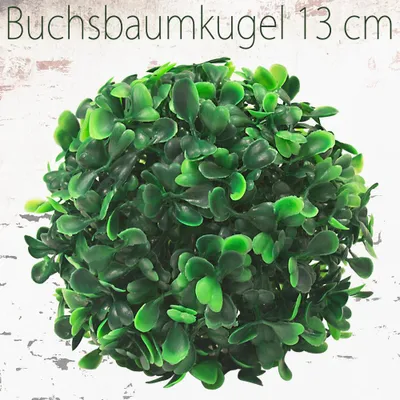 Dekolo Buchsbaum-Kugel Knstlich 13cm Wei