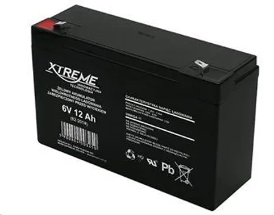 Productafbeelding van Gel-accu 6V 12Ah, Xtreme, onderhoudsvrij, ongevoelig voor ligpositie
