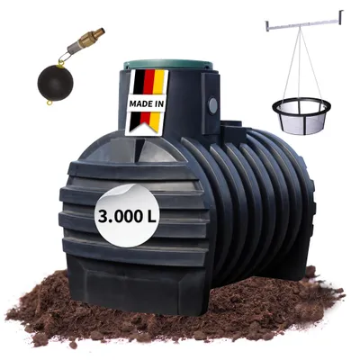 Productafbeelding van 4rain MONO retentiecisterne 3000 L incl. tankafdekking, AI-gegenereerde afbeelding