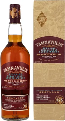 Produktbild von Tamnavulin Red Wine Cask Edition - German Pinot Noir Cask - Single Malt Scotch Whisky