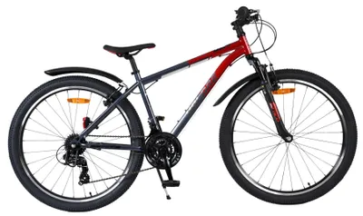 Productafbeelding van Volare XC Race Kinderfiets - 26 inch - Rood Grijs - 21 versnellingen - Met gratis kabelslot