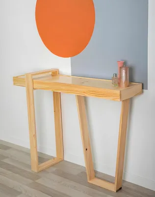 Obrázek produktu pro Stylový konzolový stolek béžový obývací pokoj konzola moderní designový příborník