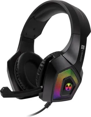 Produktbild von Connect IT CHP-5600-BK, Kabelgebunden, 20 - 20000 Hz, Gaming, 330 g, Kopfhörer, Schwarz