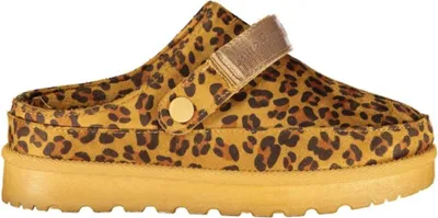 Produktbild von Damen Winter Clogs in Braun mit Fell und verstellbarem Riemen