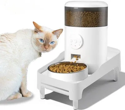 Immagine prodotto di Ciotola automatica per gatti e cani, 3 livelli di regolazione in altezza, antiscivolo