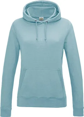 Produktbild von Just Hoods JH001F | Girlie College Hoodie / Kapuzenpullover / WRAP  - Farbe: Sky Blue - Größe: M