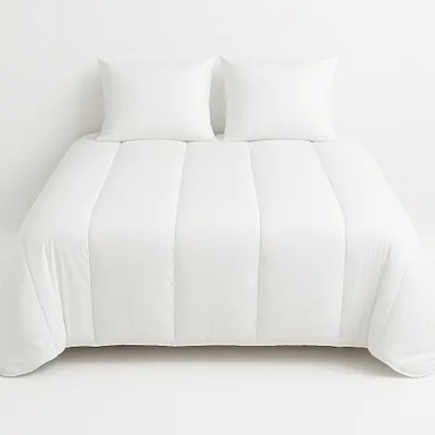 Image de Couette Tempérée Microfibre blanche - 2 personnes 240 x 260 - 13067