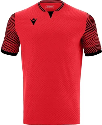 Produktbild von Macron Tureis Trikot Kurzarm Herren - Rot / Schwarz  | Größe: S