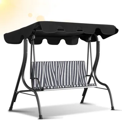 Obrázok produktu pre Fiqops slnečná strieška náhradná strieška záhradná hojdačka náhradná plachta hollywoodska hojdačka 210x145cm antracitová