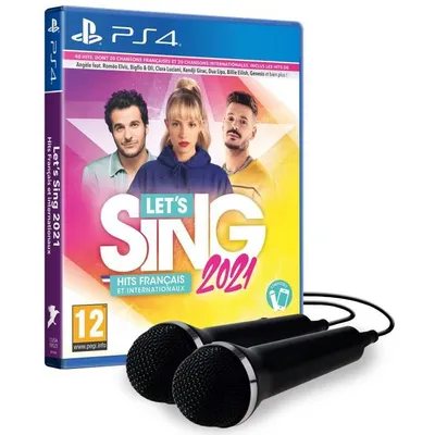 Produktbild von Ravenscourt Let's Sing 2021 + 2 Microphones, PlayStation 4, RP (Rating Pending), Physische Medien