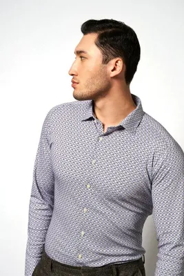 Immagine prodotto di Camicia casual da uomo a maniche lunghe Crest