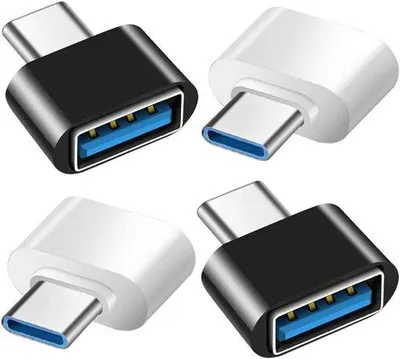 Obrázek produktu pro Sada 4 kusů adaptérů USB-C v černé a bílé barvě pro MacBook