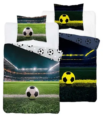 Produktbild von Bettwäsche, Kinderbettwäsche, die im Dunkeln leuchtet 140x200 5844a Fußball