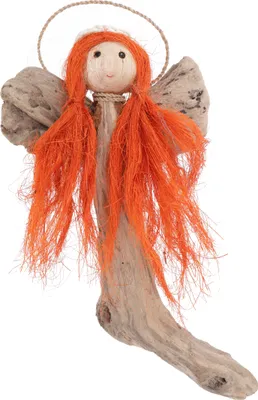 Produktbild von Schutzengel aus Treibholz, Weihnachtsengel - Linda, Weiß, 24*13*4 cm, Weihnachtsdeko